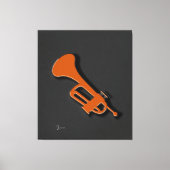 Trumpet Stretched Canvas Print Leinwanddruck (Vorderseite)