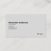 Trumpet Teacher Visitenkarte (Rückseite)