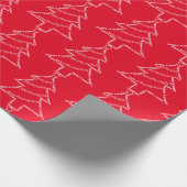 Trumpet Text Weihnachtsbaum Geschenkpapier (Ecke)