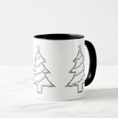 Trumpet Text Weihnachtsbaum Tasse (VorderseiteRechts)