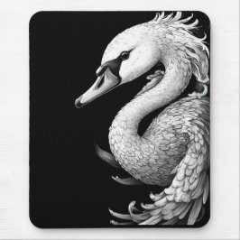 "Trumpet the Swan" Portrait Mouse Pad Mousepad
