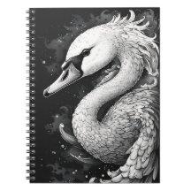"Trumpet the Swan" Seitenblick Spiralblock