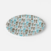 Trumpet Themed Pappteller (Schrägansicht)