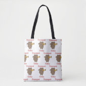 Trumpet Tribe Brown Cat Pattern Tasche (Vorderseite)