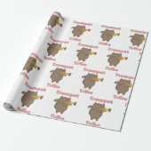 Trumpet Tribe Brown Cat Pink Geschenkpapier (Ungerollt)