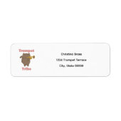 Trumpet Tribe Cat Personalize Return Address (Vorne)