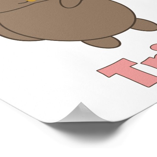 Trumpet Tribe Cute Cat Music Poster (Ecke)