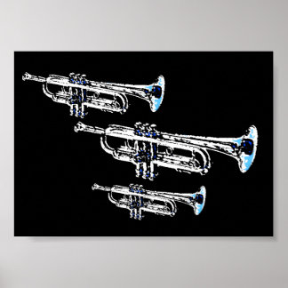 Trumpet Trio Poster