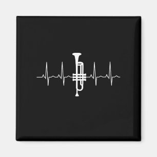 Trumpet - Trumpet-Herzschlaggeschenk Magnet