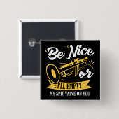 Trumpet Trumpet Player Geschenk Funny Trumpet Button (Vorne & Hinten)