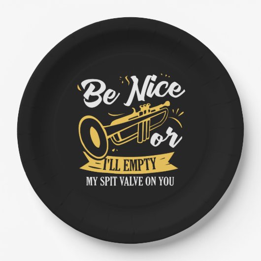 Trumpet Trumpet Player Geschenk Funny Trumpet Pappteller (Vorderseite)