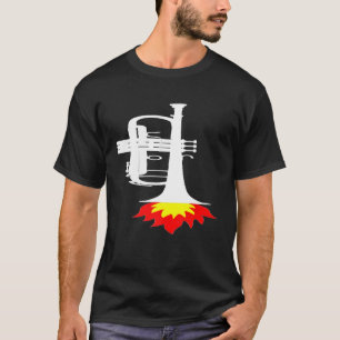 Trumpet - Trumpet Rocket Marching Band Konzert-Ver T-Shirt