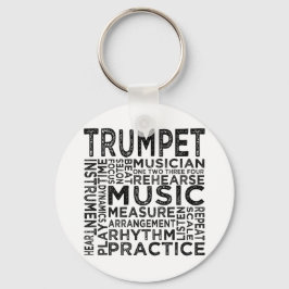 Trumpet Typografie Schlüsselanhänger