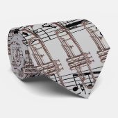 Trumpet und Musiknoten Krawatte (Gerollt)