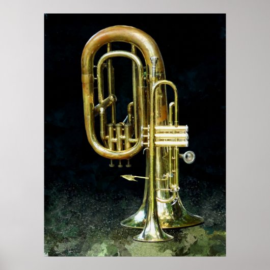 Trumpet und Tuba Poster (Vorne)