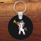 Trumpet Unicorn Marching Band And Jazz Player Gift Schlüsselanhänger (Vorderseite)