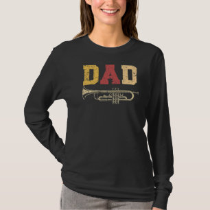 Trumpet Vater Musical Instrument Musician Vathers T-Shirt