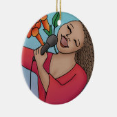 Trumpet Vine Singer Ornament (Rechts)