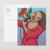 Trumpet Vine Singer Postkarte (Vorne/Hinten)
