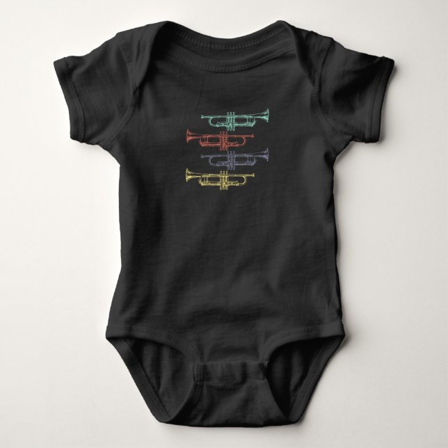 Trumpet Vintag Baby Strampler (Vorderseite)