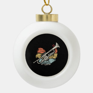 Trumpet Vintag Keramik Kugel-Ornament