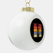 Trumpet Vintag Keramik Kugel-Ornament (Links)