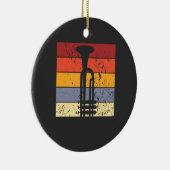Trumpet Vintag Keramik Ornament (Rechts)