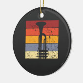 Trumpet Vintag Keramik Ornament (Links)