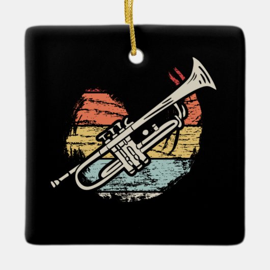 Trumpet Vintag Keramikornament (Vorderseite)