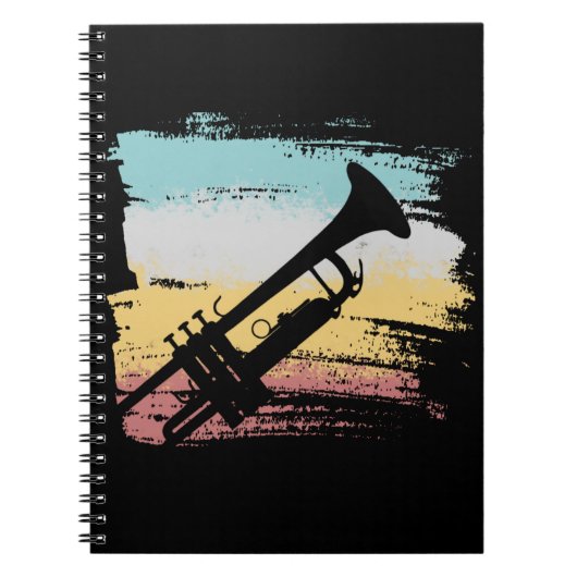 Trumpet Vintag Notizblock (Vorderseite)