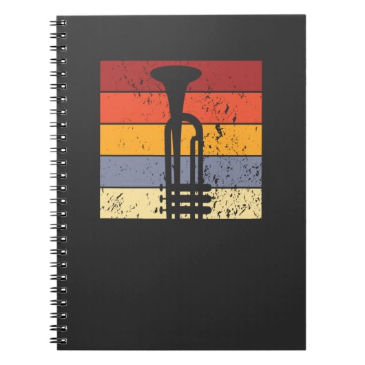 Trumpet Vintag Notizblock (Vorderseite)