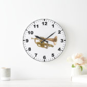 "Trumpet"-Wanduhren Große Wanduhr (Zuhause)