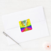Trumpet Zombie Explode Square Sticker (Umschlag)