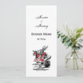 Trumpeter-Alice im Wunderland Einladung (Stehend Vorderseite)