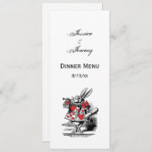 Trumpeter-Alice im Wunderland Einladung (Vorne/Hinten)