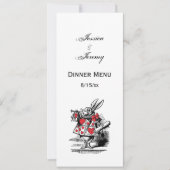 Trumpeter-Alice im Wunderland Einladung (Vorderseite)