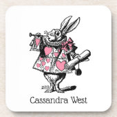 Trumpeter-Alice im Wunderland P Getränkeuntersetzer (Vorderseite)