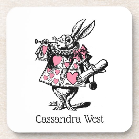 Trumpeter-Alice im Wunderland P Getränkeuntersetzer (Vorderseite)