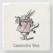 Trumpeter-Alice im Wunderland P Steinuntersetzer (Vorderseite)