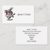 Trumpeter-Alice im Wunderland P Visitenkarte (Vorne/Hinten)