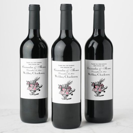 Trumpeter-Alice im Wunderland P Weinetikett (Flaschen)