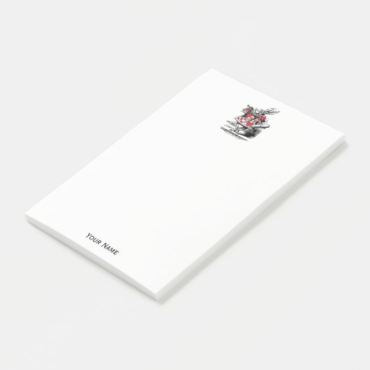 Trumpeter-Alice im Wunderland Post-it Klebezettel (angewinkelt)