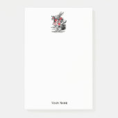 Trumpeter-Alice im Wunderland Post-it Klebezettel (Vorderseite)