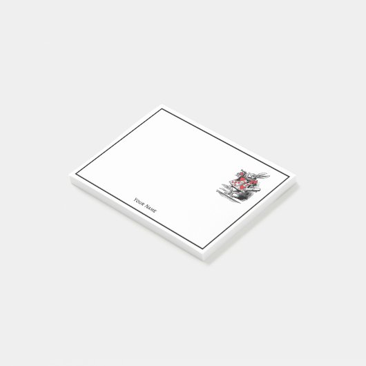 Trumpeter-Alice im Wunderland Post-it Klebezettel (angewinkelt)