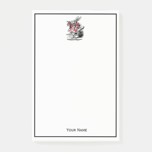 Trumpeter-Alice im Wunderland Post-it Klebezettel (Vorderseite)