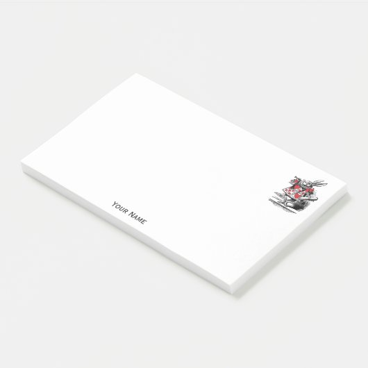 Trumpeter-Alice im Wunderland Post-it Klebezettel (angewinkelt)