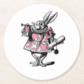 Trumpeter-Alice im Wunderland Runder Pappuntersetzer (Vorderseite)