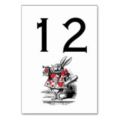 Trumpeter-Alice im Wunderland Tischnummer (Vorderseite)