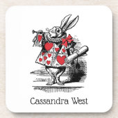 Trumpeter-Alice im Wunderland Untersetzer (Vorderseite)