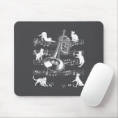 Trumpeter Cats For Cat Loving Trumpet Player  Mousepad (Mit Mouse)